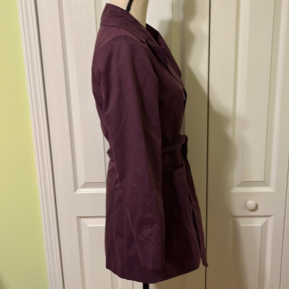 Ambition Purple Trench Coat - Picture 4 of 8